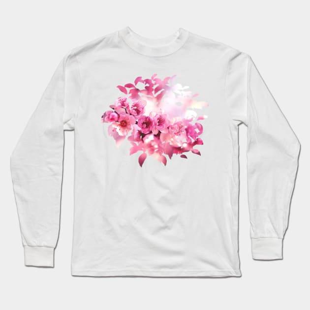 Cherry Blossom Long Sleeve T-Shirt by VoidDesigns
